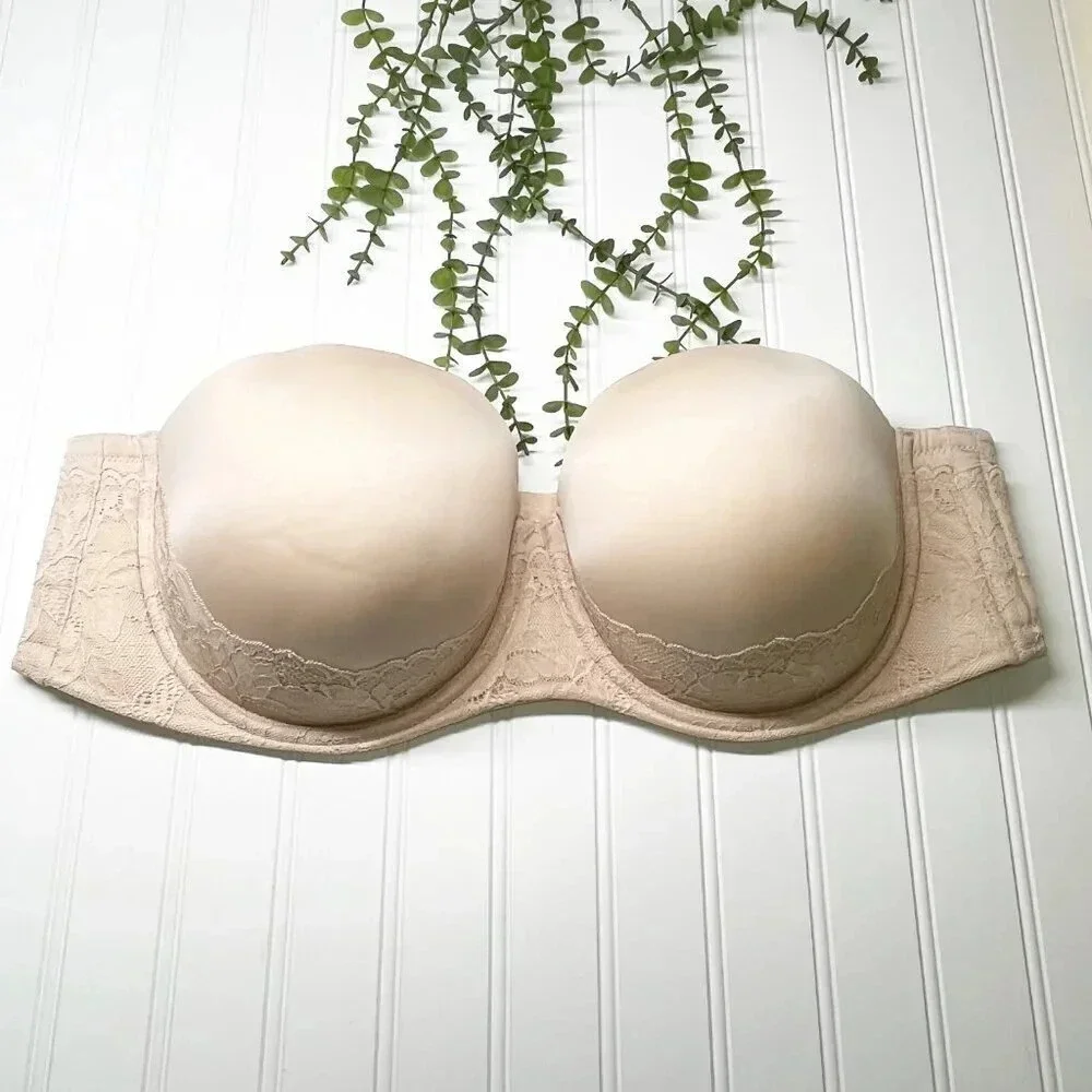 Torrid Tan Beige Push Up Strapless Bra - NO STRAPS INCLUDED - Women's Size 46DD